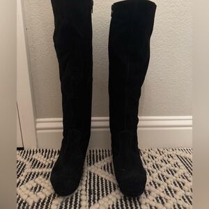 Steve Madden Black Suede Boots
